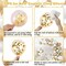 White and Gold Balloon Garland Arch Kit - Includes Gold Confetti Balloons for Baptism, Wedding, and Birthday Party Decoration